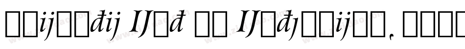 Chianti Ext BT Extension字体转换